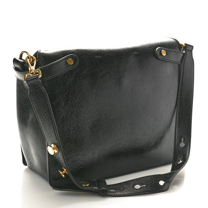 Fendi Agnello Old Shine Large Kan U Shoulder Bag Black 2 of 9