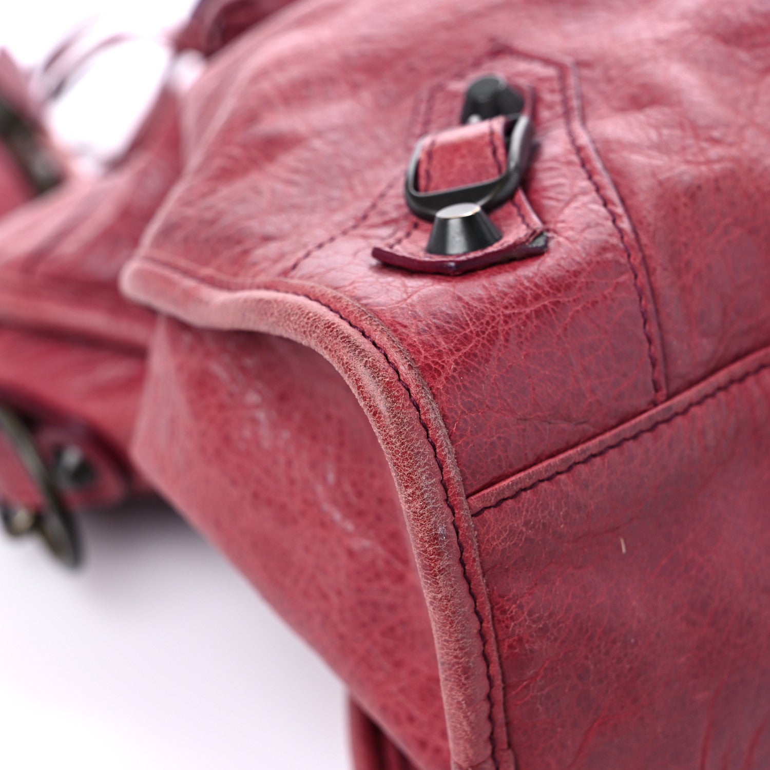 Balenciaga Agneau Classic Hardware City Cassis 6 of 17