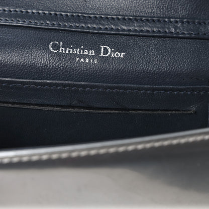 Christian Dior Metallic Patent Micro-Cannage Baby Diorama Flap Bag Silver 10 of 11
