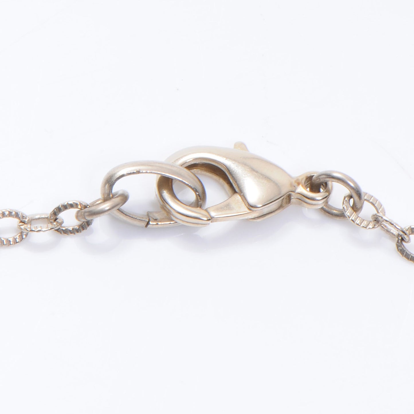 Pearl Beaded CC Necklace Light Gold