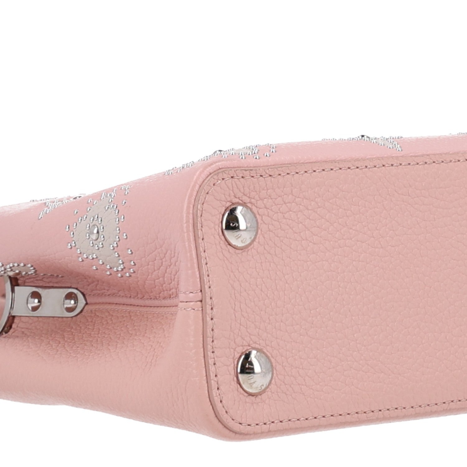 Louis Vuitton Taurillon Studded Flowers Capucines BB Magnolia 8 of 9