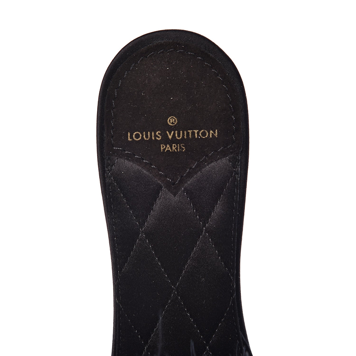 Louis Vuitton Fur Crystal LV Marilyn Flat Mule 38 Black 7 of 9