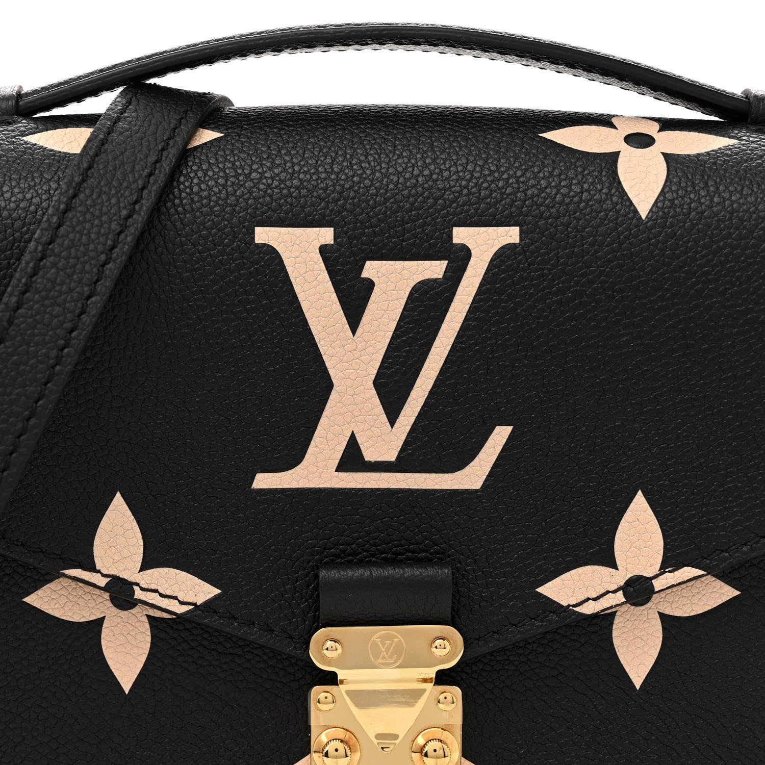 Louis Vuitton Empreinte Monogram Giant Pochette Metis Black Beige 7 of 12