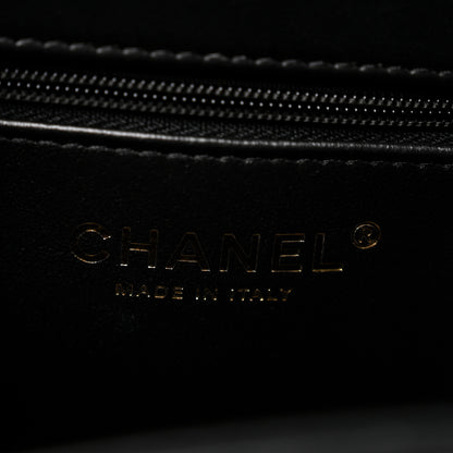 Chanel Lambskin Fringe Nano Kelly Shopper Black 6 of 11