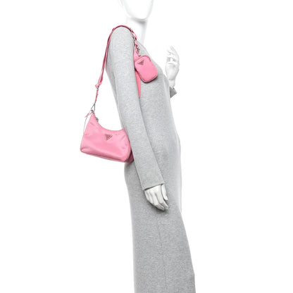 Prada Nylon Re-Edition 2005 Shoulder Bag Begonia 2 of 17