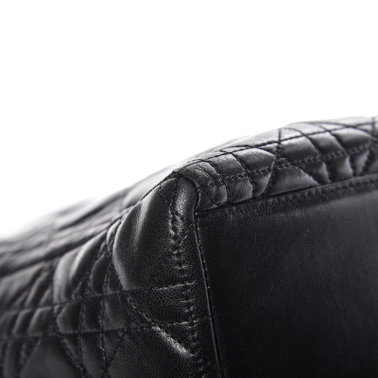 Lambskin Cannage Medium Lady Dior Black