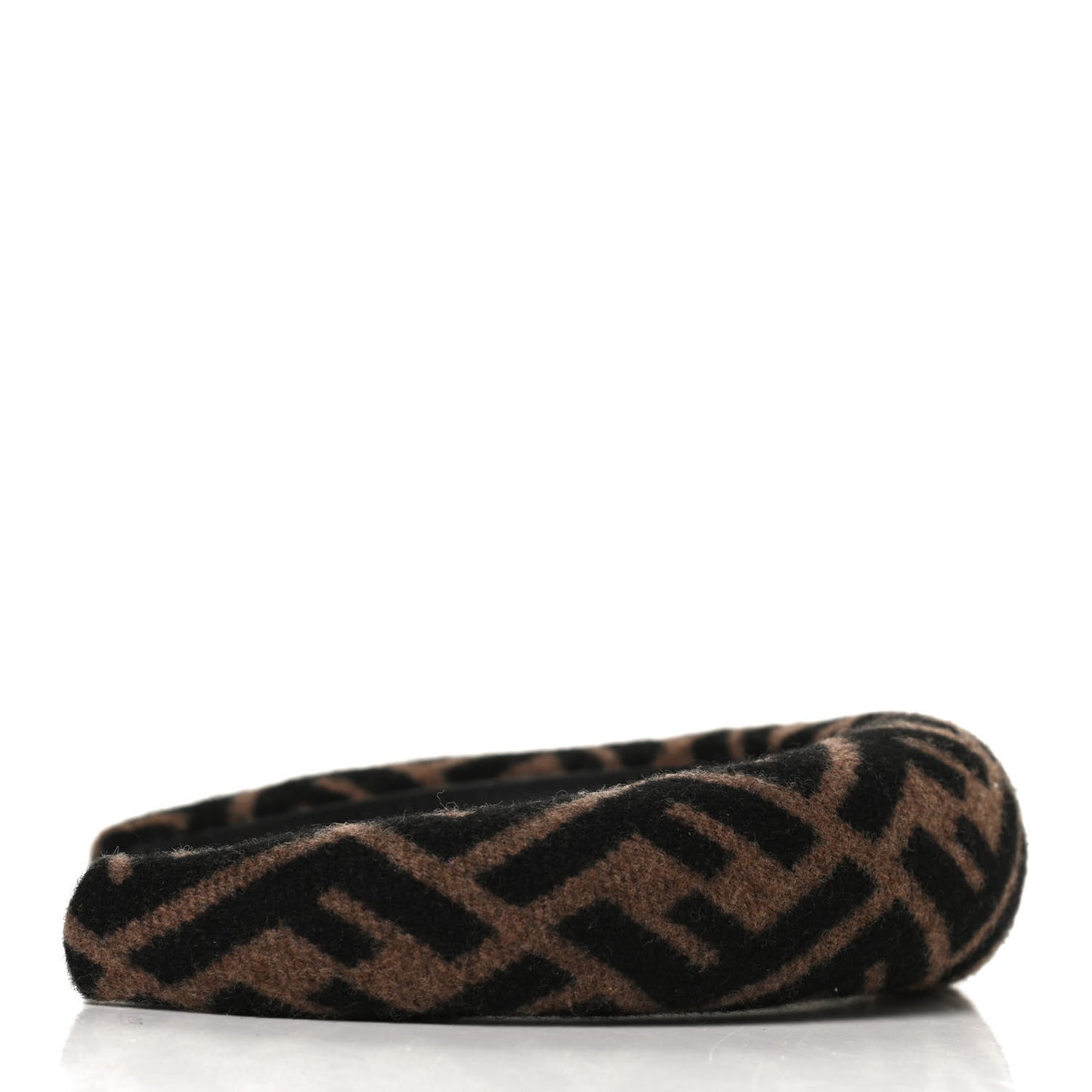 Wool Cashmere FF Logo Headband Tobacco
