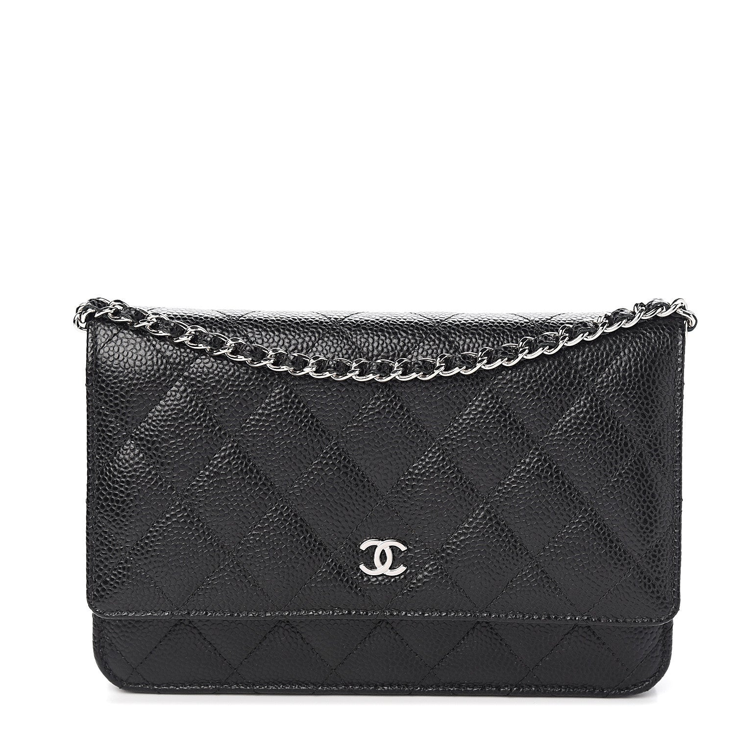 Chanel Caviar Quilted Wallet On Chain WOC Black 1 of 11