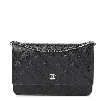 Chanel Caviar Quilted Wallet On Chain WOC Black 1 of 11