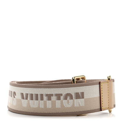 Louis Vuitton Jacquard Speedy Bandouliere 20 Shoulder Strap Beige 2 of 3