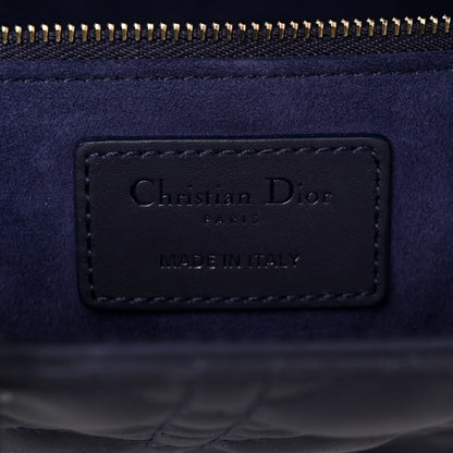 Christian Dior Ultra Matte Calfskin Cannage Large Lady Dior Purple 6 of 10