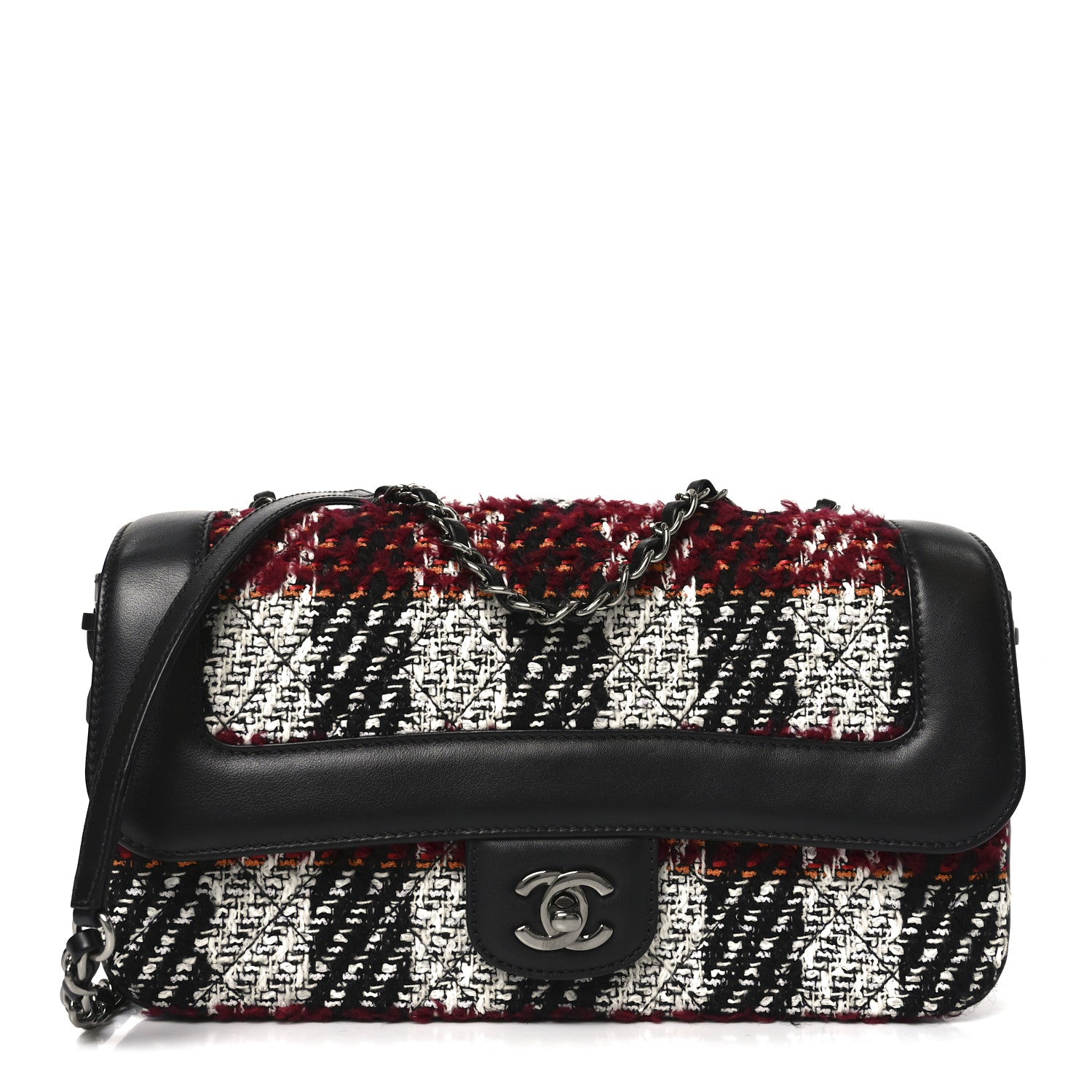 Chanel Tweed Quilted Calfskin Coco Corset Flap Multicolor 1 of 10