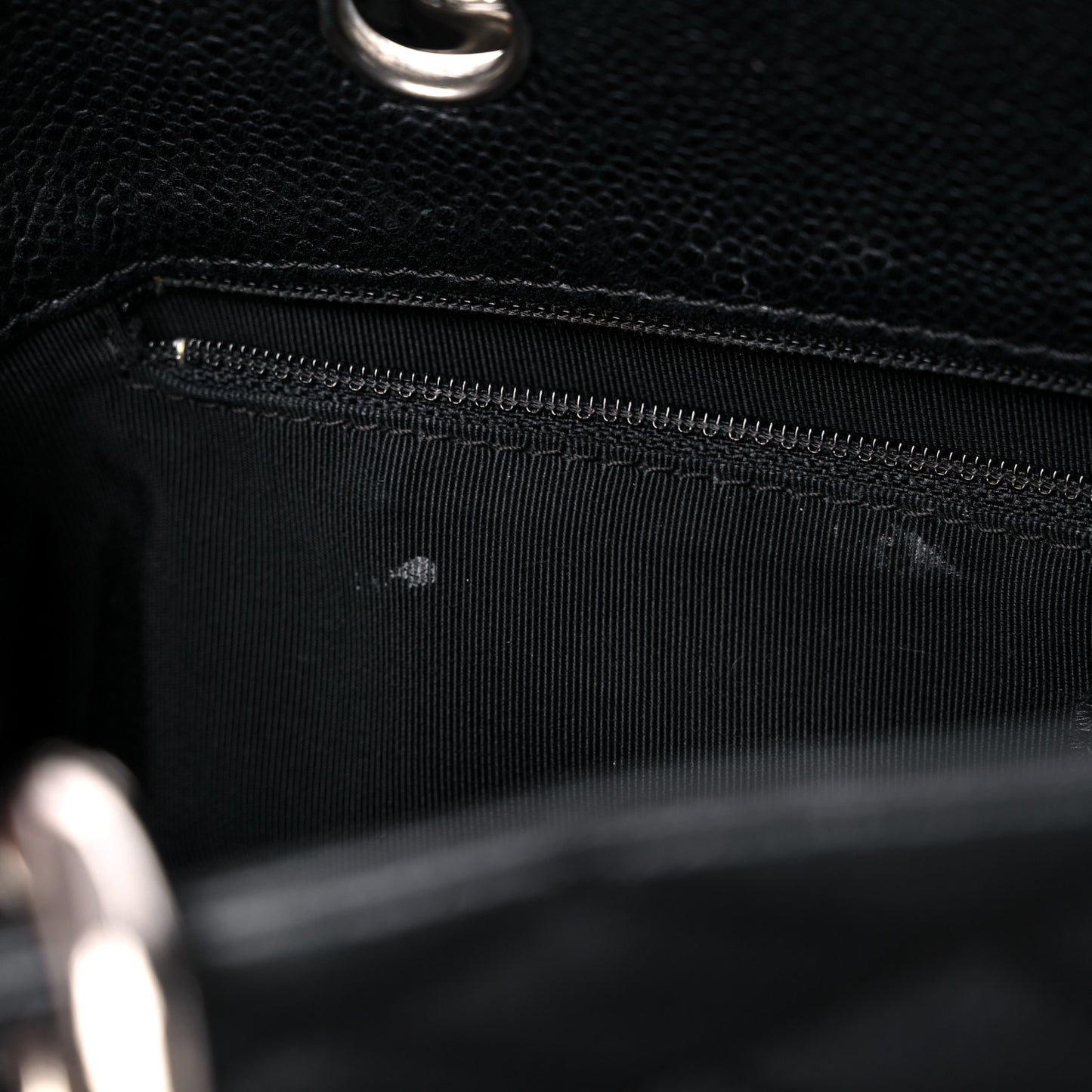 Caviar Quilted Grand Shopping Tote GST Black