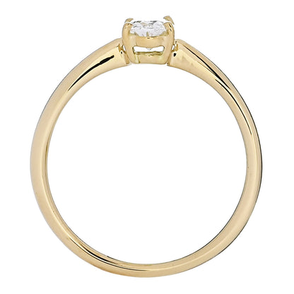 Parker & West by FASHIONPHILE 18K Yellow Gold Diamond .51ct Oval Cut Solitaire Engagement Ring  52 6 5 of 9
