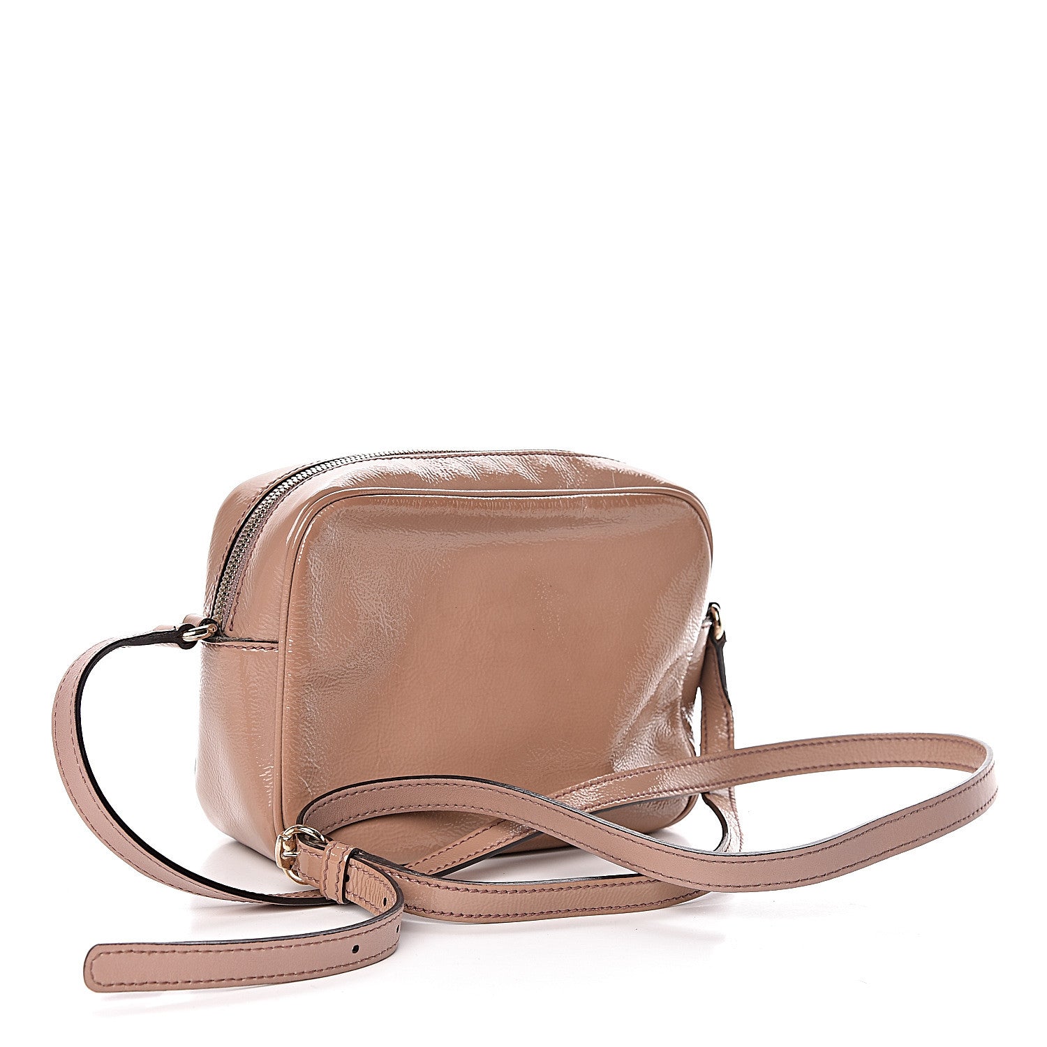 Gucci Vernice Naplack Small Soho Disco Bag Dark Cipria 3 of 14