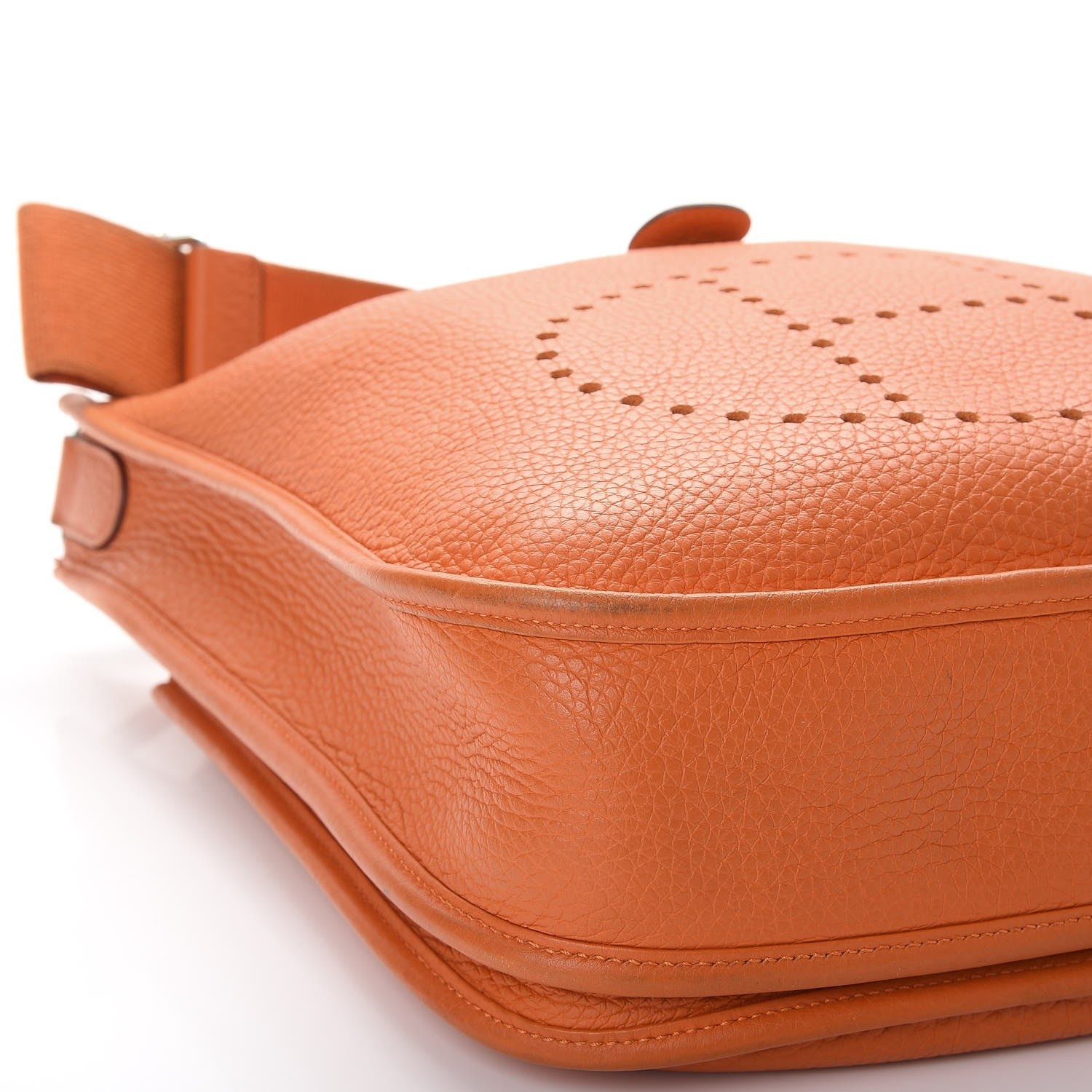 Hermes Taurillon Clemence Evelyne III PM Orange 19 of 21