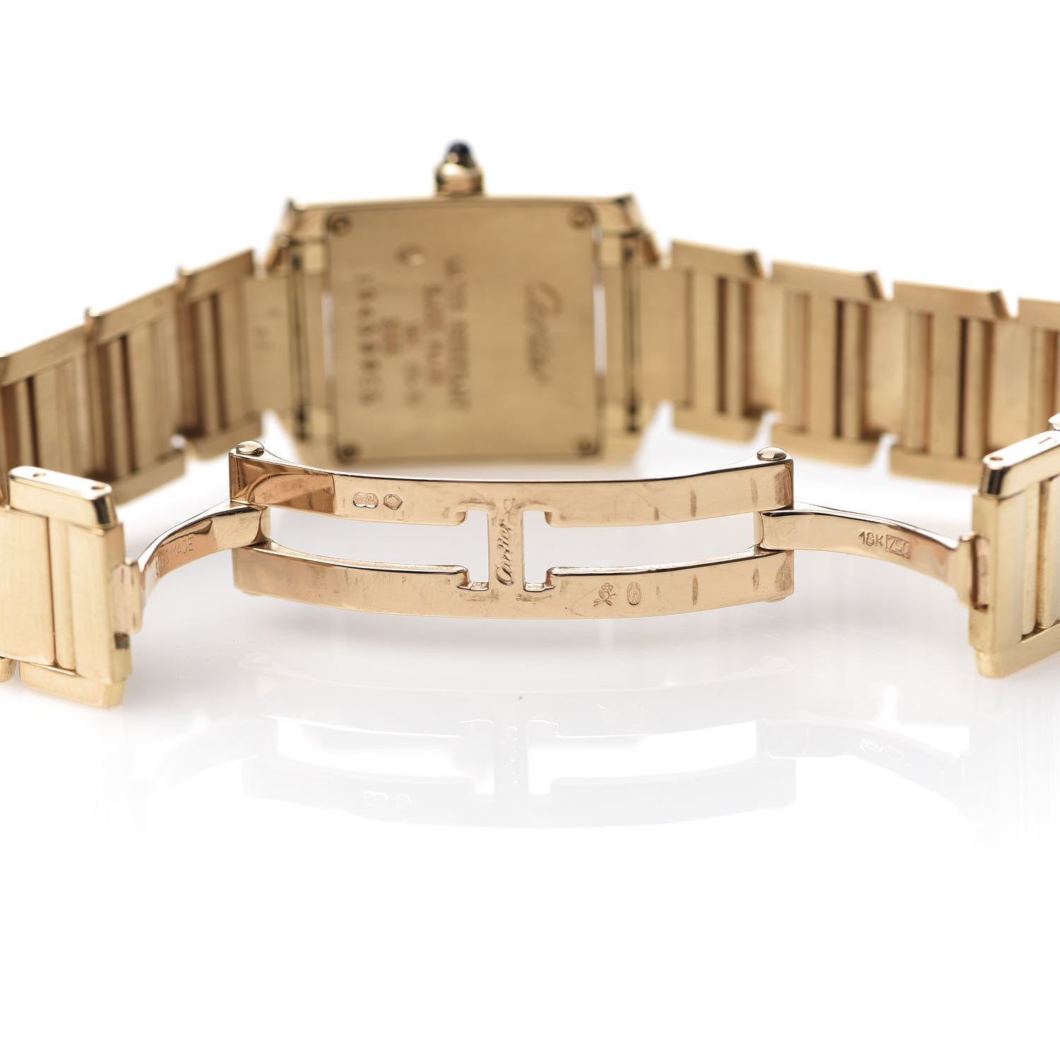Cartier 18K Yellow Gold 20mm Tank Francaise Quartz Watch 6 of 8