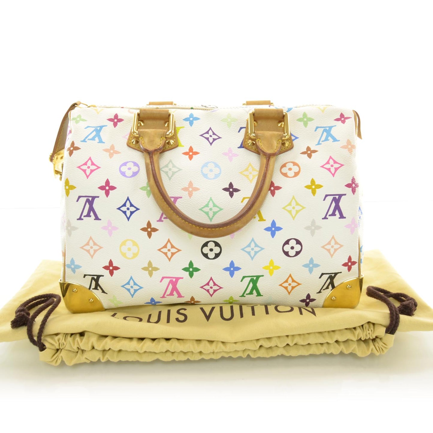 Monogram Multicolor Speedy 30 White