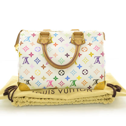Louis Vuitton Monogram Multicolor Speedy 30 White 3 of 7