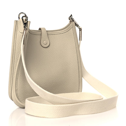 Hermes Taurillon Clemence Amazone Evelyne TPM Craie 3 of 13
