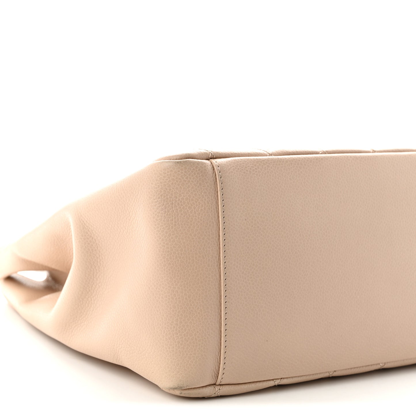 Caviar Quilted Grand Shopping Tote GST Beige Clair