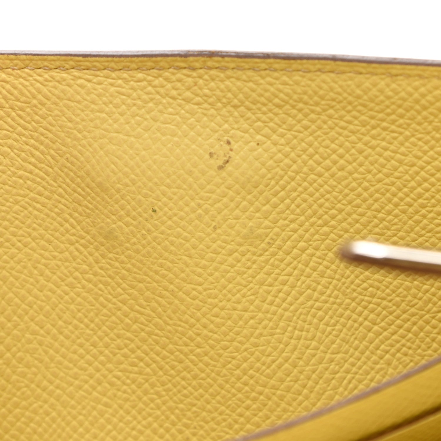 Hermes Epsom Kelly Longue Wallet Soufre 10 of 14