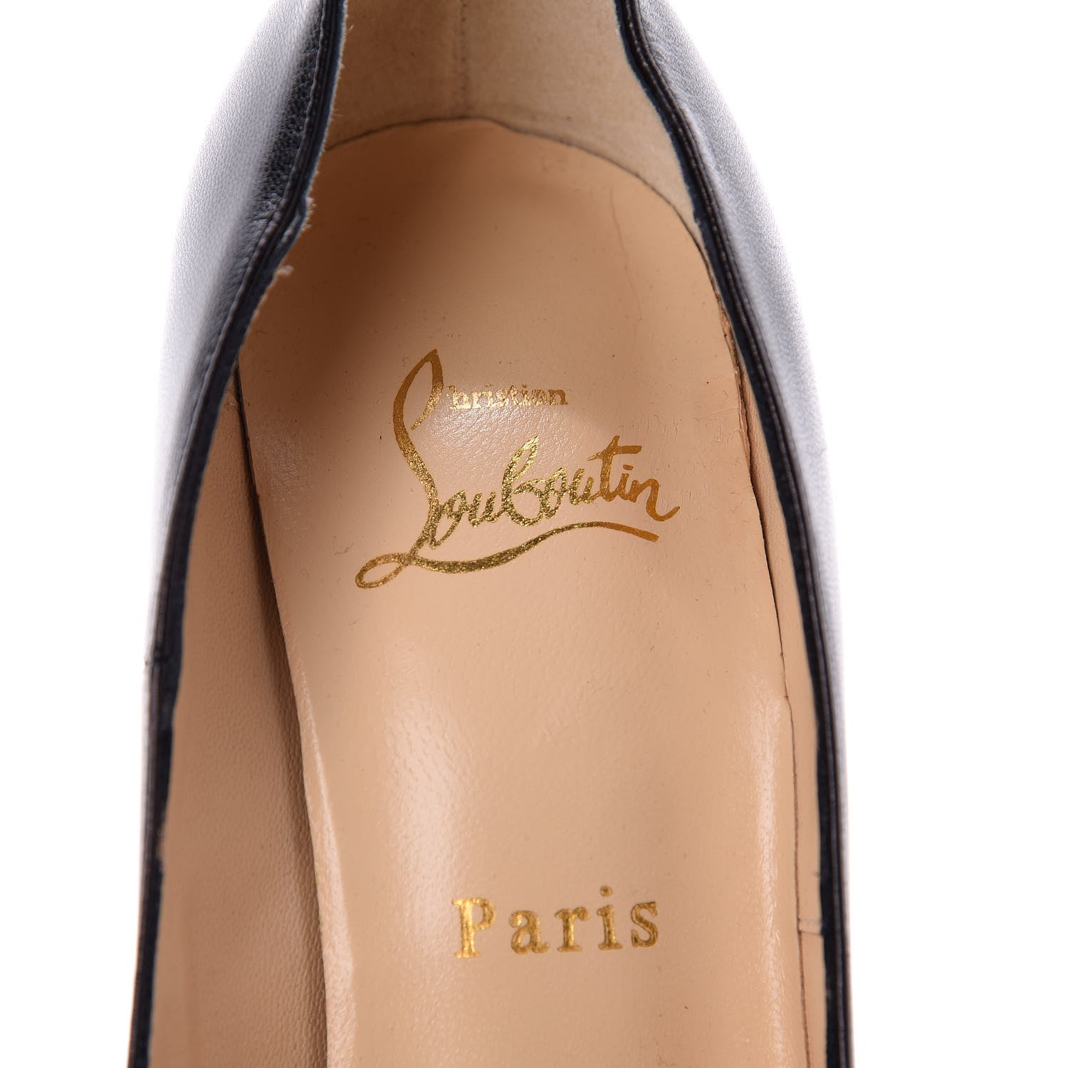 Christian Louboutin Kid Daffodile 160 Pumps 38 Black 7 of 10
