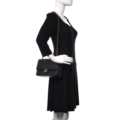 Chanel Caviar Quilted Medium Double Flap Black 3 of 19