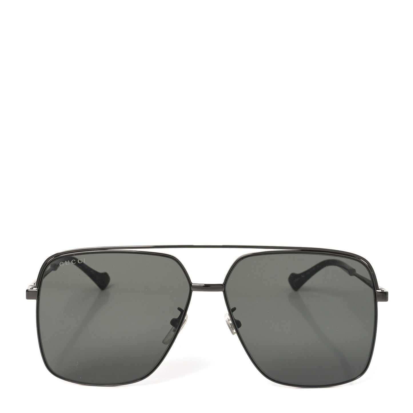 Metal Web Square Aviator Sunglasses GG1099SA Black