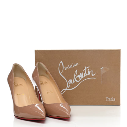 Christian Louboutin Patent Pigalle Follies 85 Pumps 38.5 Nude 10 of 10