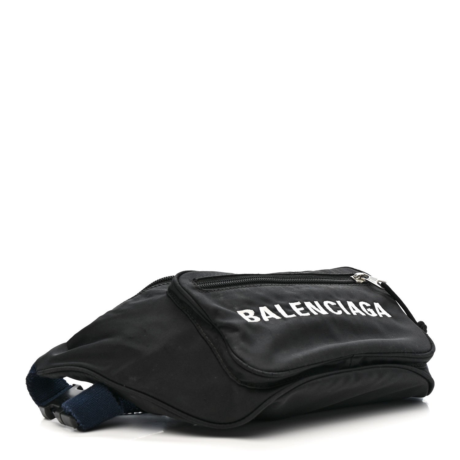 Balenciaga Recycled Sport Nylon Logo Embroidered Wheel Beltpack Black 4 of 14