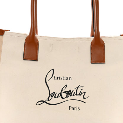Christian Louboutin Canvas Nastroloubi Tote Natural Black 8 of 12