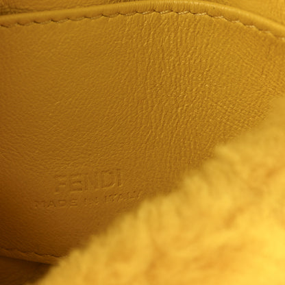 Fendi Shearling Vitello Grace Nano Baguette Charm Narciso 6 of 10