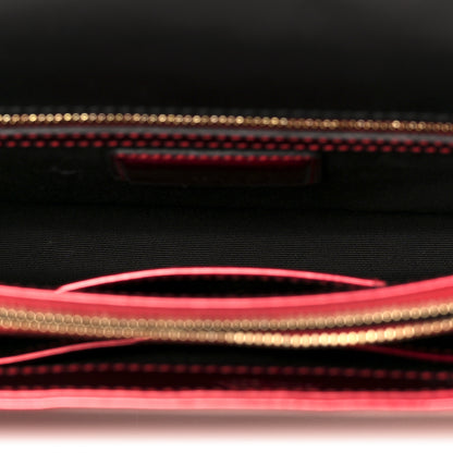 Bulgari Metallic Calfskin Serpenti Forever Shoulder Bag Red 6 of 12