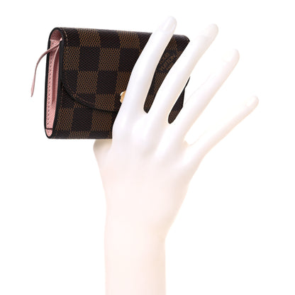 Louis Vuitton Damier Ebene Rosalie Coin Purse Rose Ballerine 2 of 7