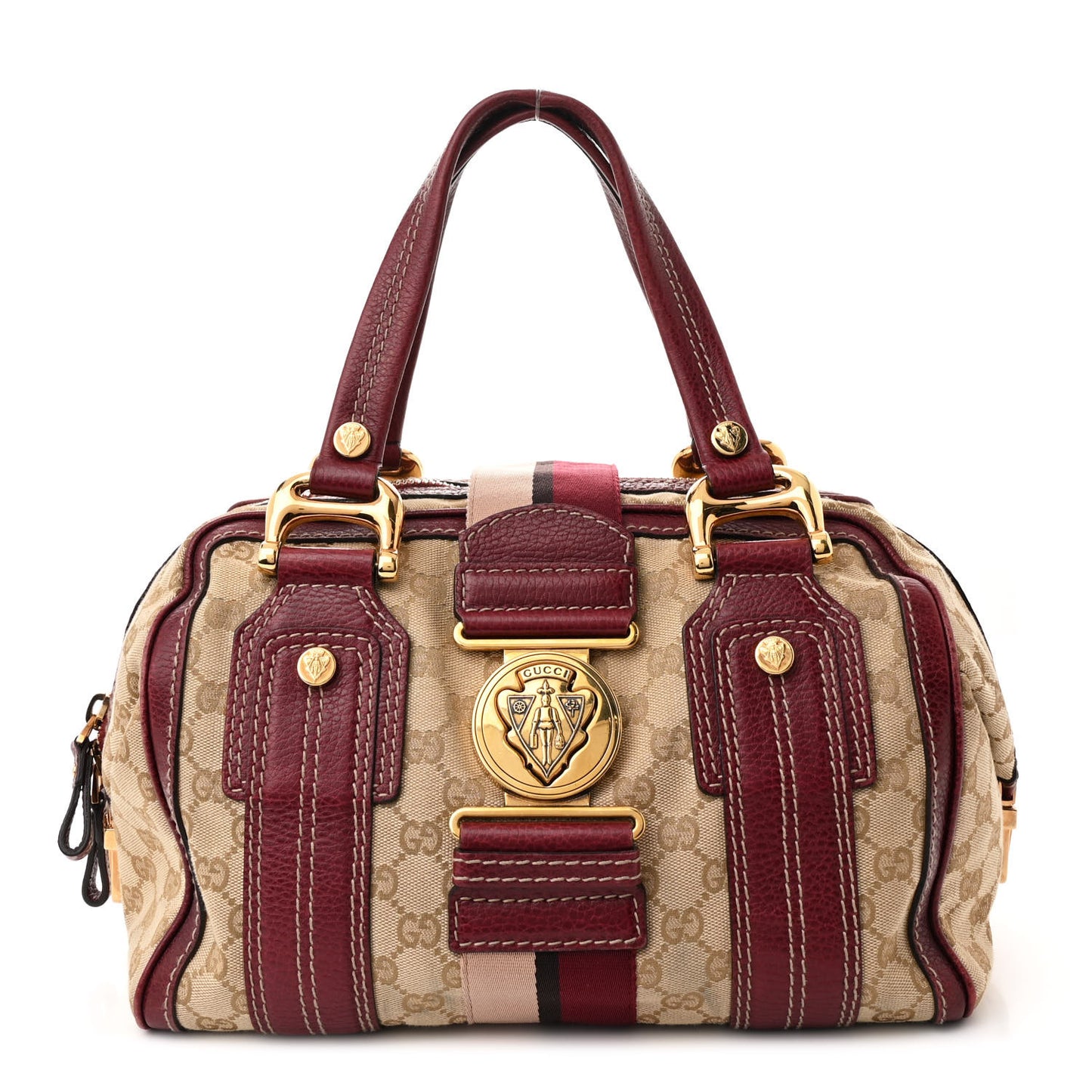 Monogram Medium Aviatrix Boston Ebony Bordeaux