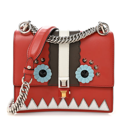 Fendi Vitello Liberty Lucido Catalan Mirror Hypnoteyes Studded Small Kan I Shoulder Bag Bloody Mary Carbone Multicolor 1 of 13