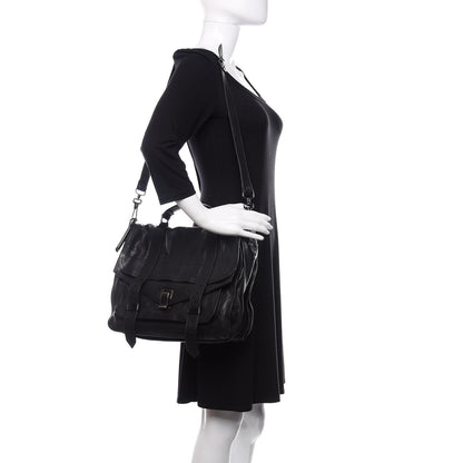 Proenza Schouler Lambskin PS1 Large Satchel Black 3 of 12