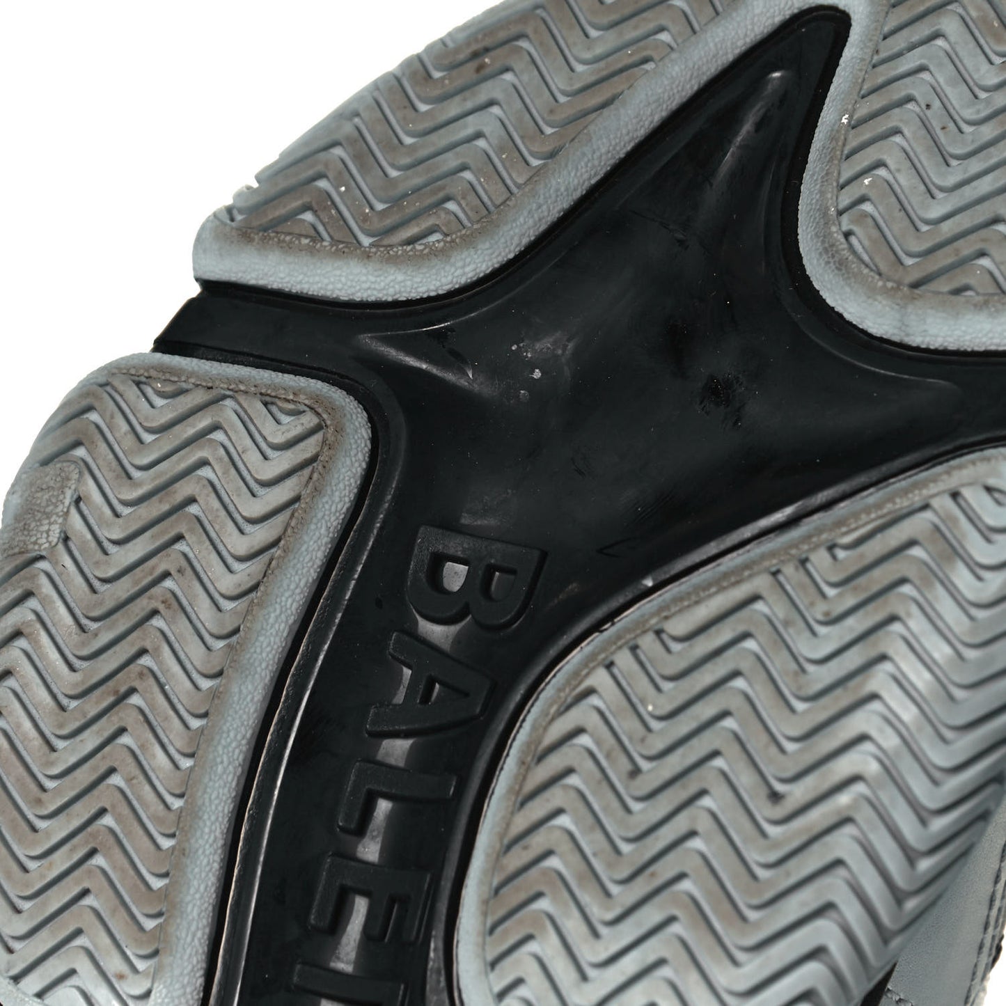 Metallic Fabric Mesh Mens Triple S Sneakers 39 Grey Dark Grey Black
