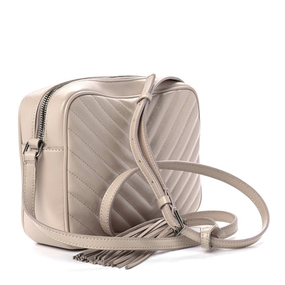 Saint Laurent Calfskin Matelasse Monogram Lou Camera Bag Washed Light Pink 3 of 13