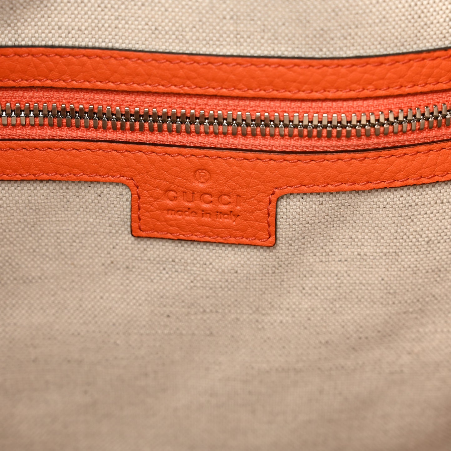 Piuma Calfskin Jumbo GG Embossed Large Duffle Bag Good Orange