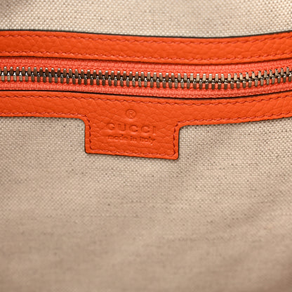 Gucci Piuma Calfskin Jumbo GG Embossed Large Duffle Bag Good Orange 5 of 8