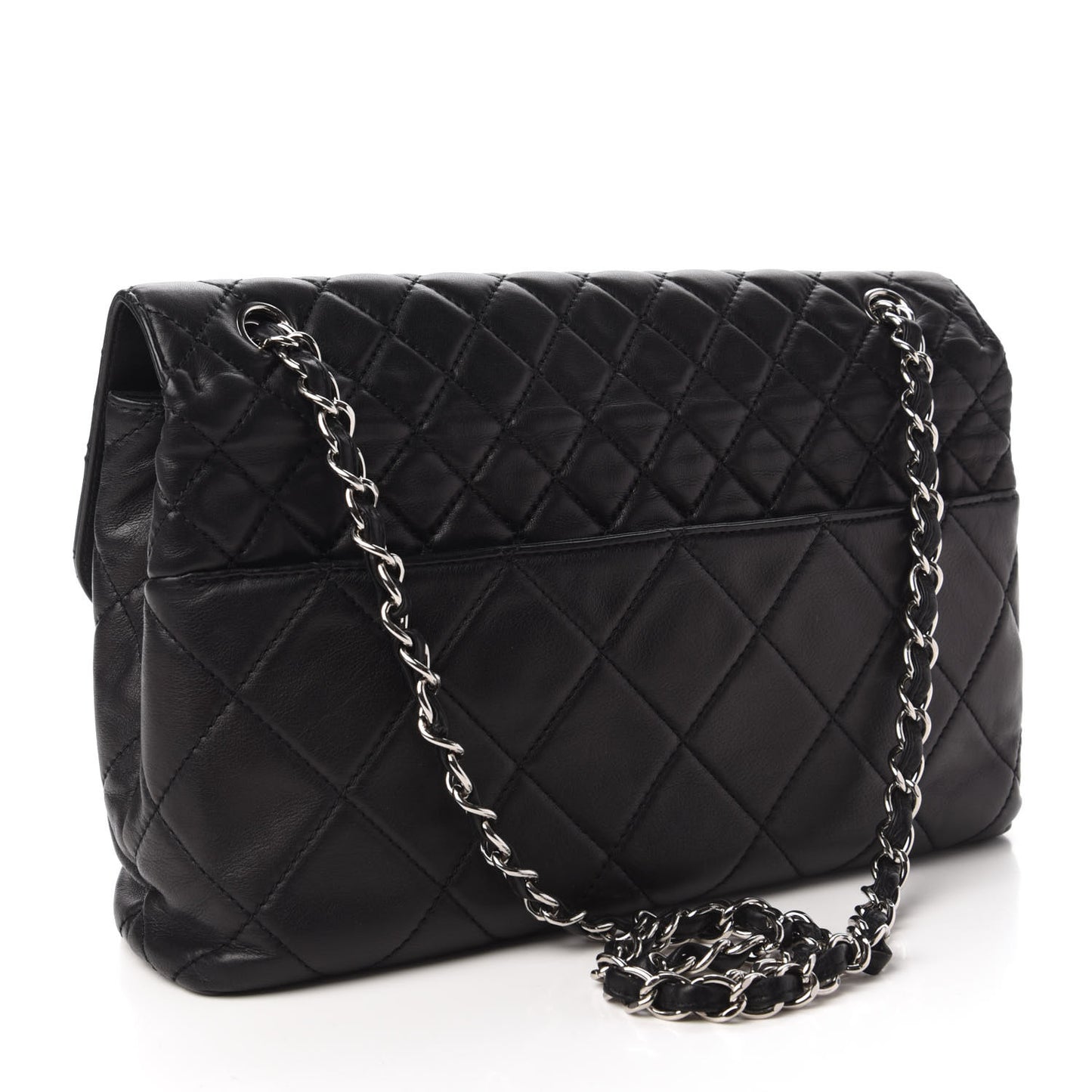 Calfskin Quilted In The Business Flap Bag Black