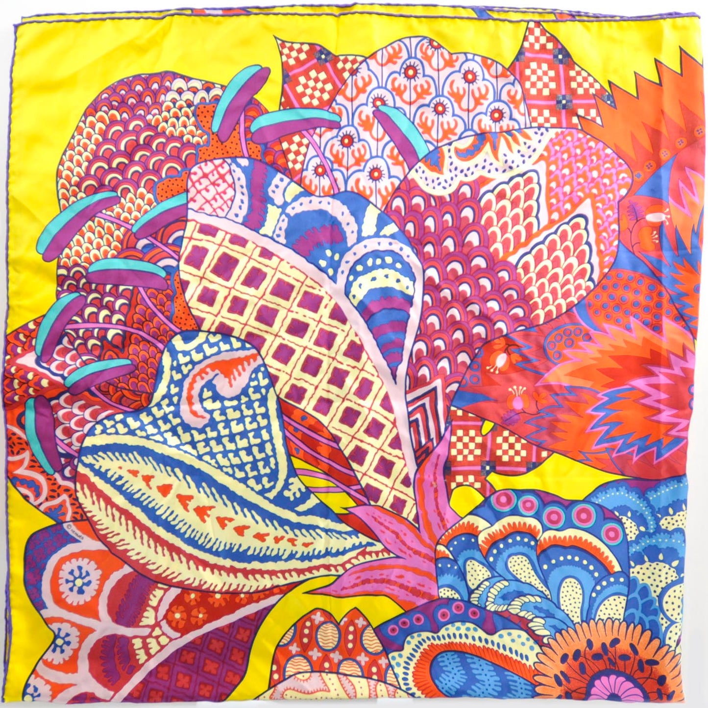Silk Fleurs d Indiennes Shawl GM 140