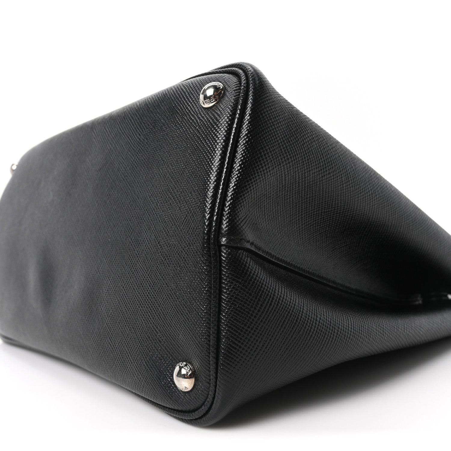 Prada Saffiano Cuir Medium Double Handle Tote Black 9 of 9