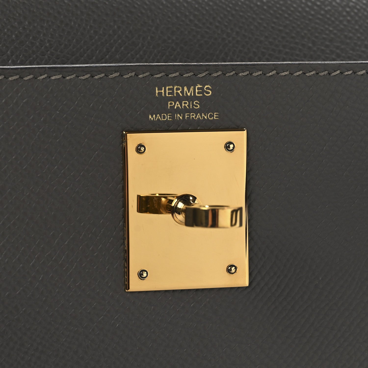 Hermes Epsom Kelly Sellier 28 Etain 6 of 12