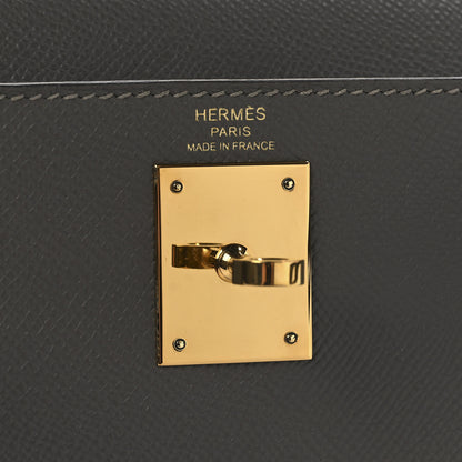 Hermes Epsom Kelly Sellier 28 Etain 6 of 12