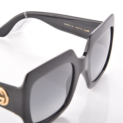 Gucci Acetate Square Frame Sunglasses GG0053S Black 5 of 7