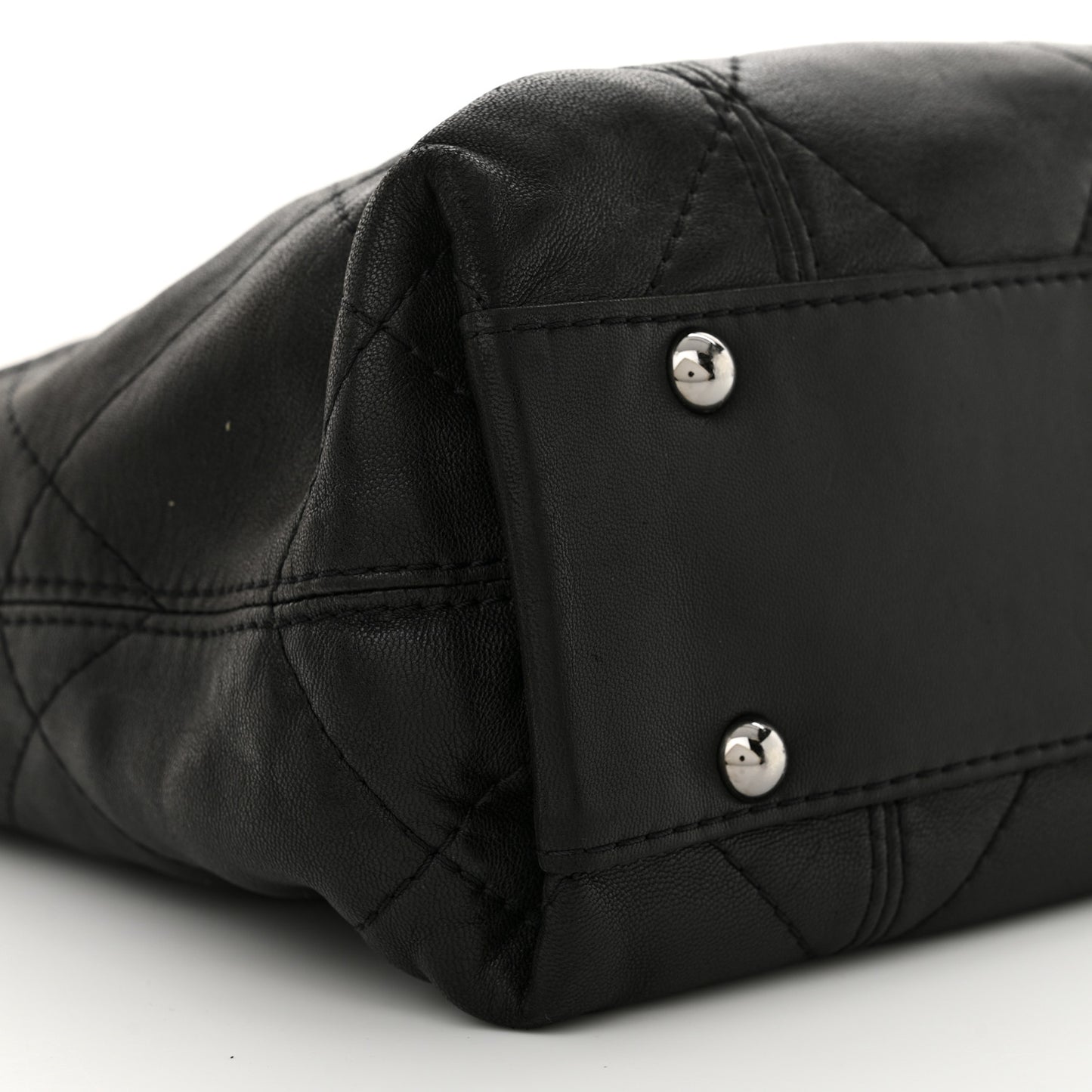 Lambskin Quilted Small Soft Touch Shoulder Bag Black