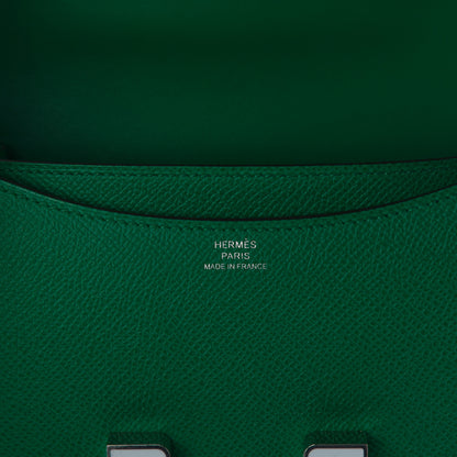 Hermes Epsom Enamel Constance 18 Vert Jade Bleu Brume 6 of 9